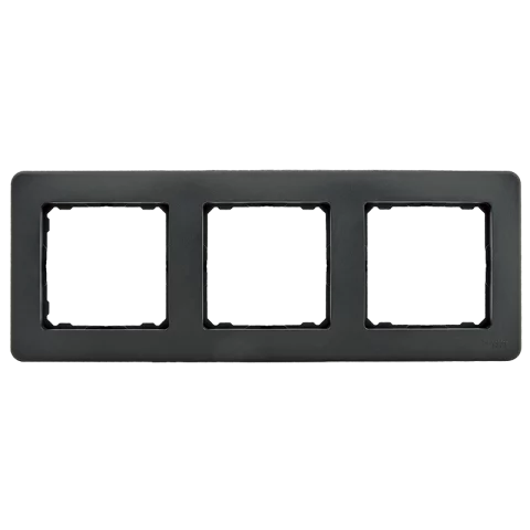 Ramka potrójna Czarny Antracyt Schneider Sedna Design - SDD314803