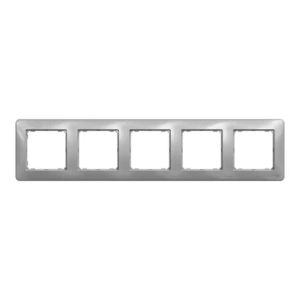 Ramka pięciokrotna Srebrne Aluminium Schneider Sedna Design - SDD313805