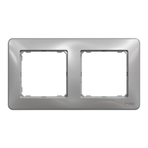 Ramka podwójna Srebrne Aluminium Schneider Sedna Design - SDD313802