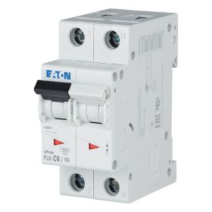 Wyłącznik nadprądowy 1P+N C 6A 6kA AC PL6-C6/1N 106031