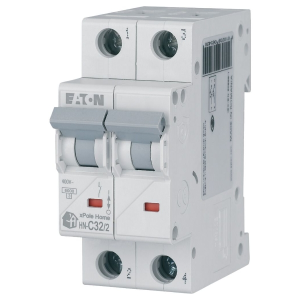 Wyłącznik nadprądowy 2P C 32A 6kA AC xPole Home HN-C32/2 194874