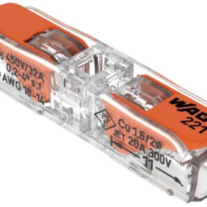 Szybkozłączka przelotowa z dźwignią 2x 0,2-4mm2 Inline 221-2411 /opak.60szt./