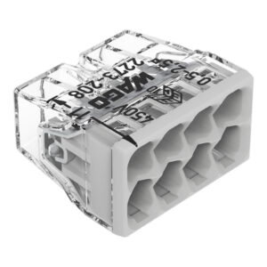 Szybkozłączka 8x 0,5-2,5mm2 transparentna / jasnoszara 2273-208 /opak.50szt./