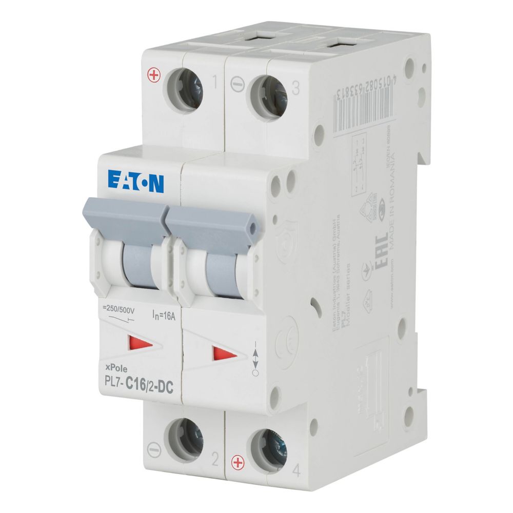 Wyłącznik nadprądowy 2P C 16A 10kA DC PL7-C16/2-DC 264902