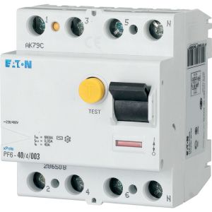 Wyłącznik różnicowoprądowy 4P 63A 0,3A typ AC PF6-63/4/03 286514