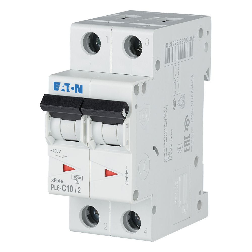 Wyłącznik nadprądowy 2P C 10A 6kA AC PL6-C10/2 286565