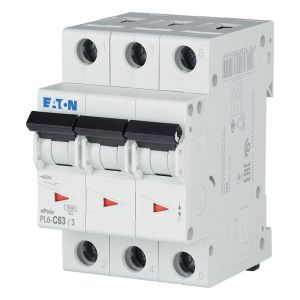 Wyłącznik nadprądowy 3P C 63A 6kA AC PL6-C63/3 286607