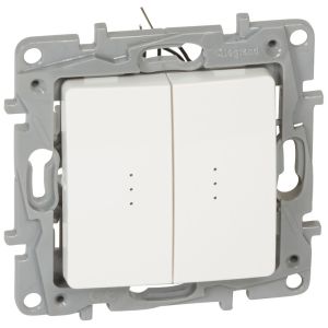 NILOE Łącznik wielofunkcyjny 10AX z podświetleniem biały + 2 LED IP20 664714
