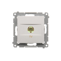 Simon 54 Gniazdo antenowe TV końcowe białe DAK1.01/11