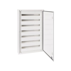 Rozdzielnica modułowa 7x24 podtynkowa IP54 DARP-168 drzwi alum. biały 9.724