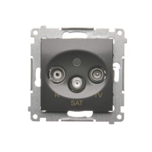 Simon 54 Gniazdo antenowe RD/TV/SAT końcowe antracyt DASK.01/48