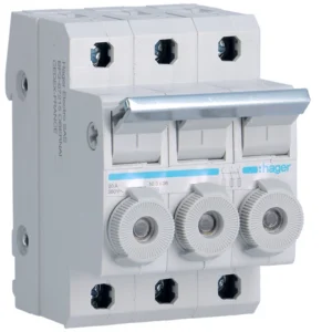 Rozłącznik bezpiecznikowy cylindryczny 3P 10x38mm 20A L95300