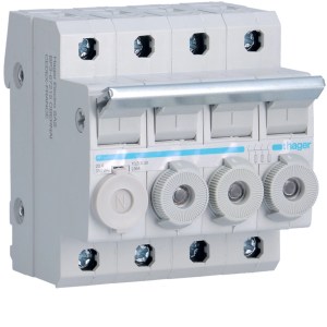 Rozłącznik bezpiecznikowy cylindryczny 4P 10x38mm L95400