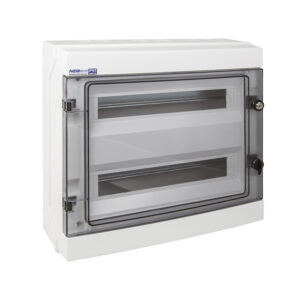 Rozdzielnica hermetyczna modułowa (500V AC ,1000V DC) 2x18 natynkowa IP65 RH-36/2 36.136