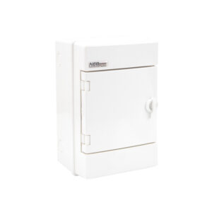 Rozdzielnica hermetyczna modułowa (500V AC ,1000V DC) 1x4 natynkowa IP65 RH-4/B (białe drzwi) 36.03