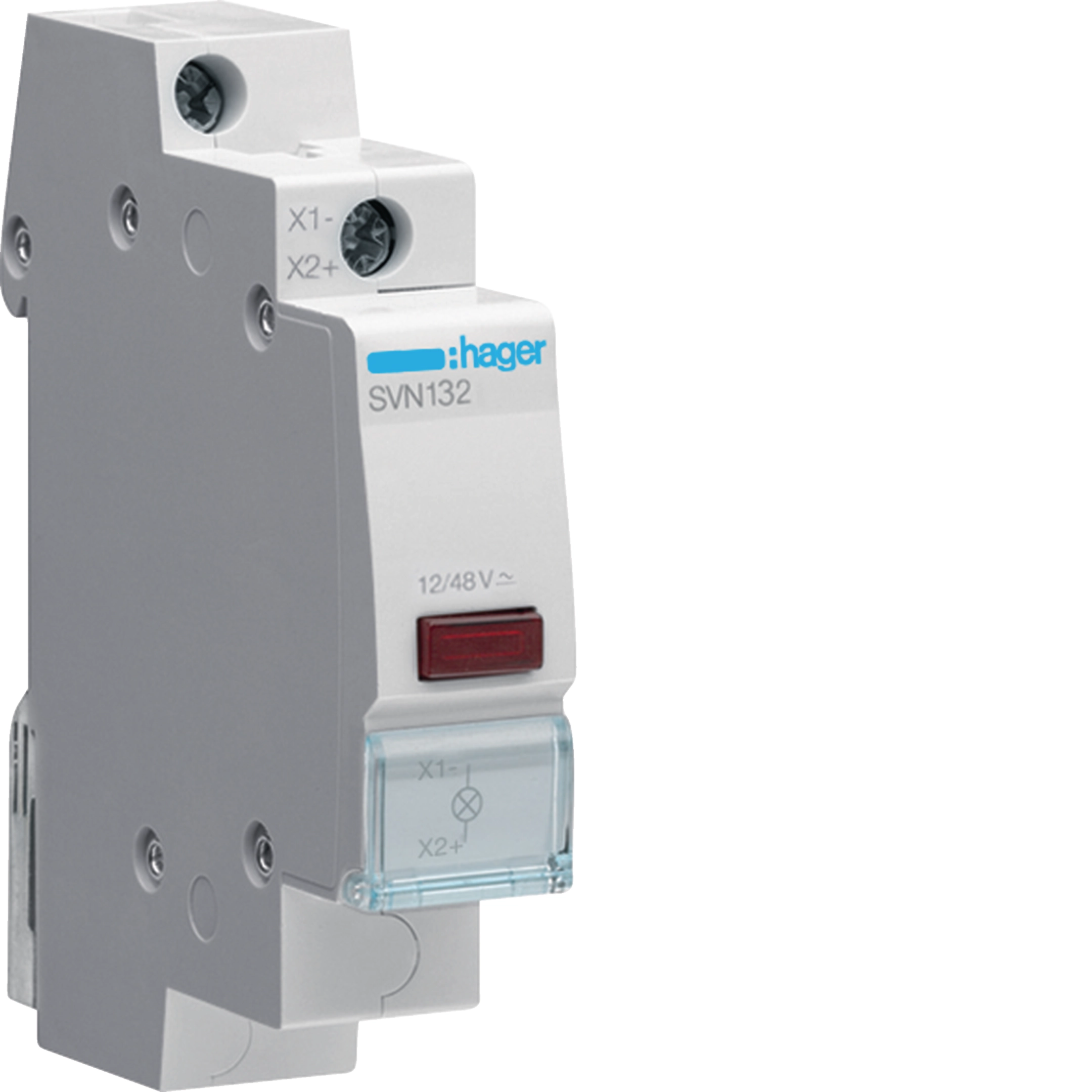 Lampka modułowa 1-fazowa czerwona 12-48V AC SVN132