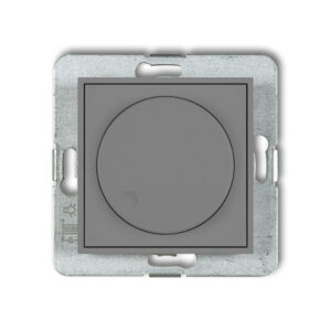 ICON Mechanizm elektronicznego regulatora oświetlenia przyciskowo-obrotowego szary mat 27IRO-1