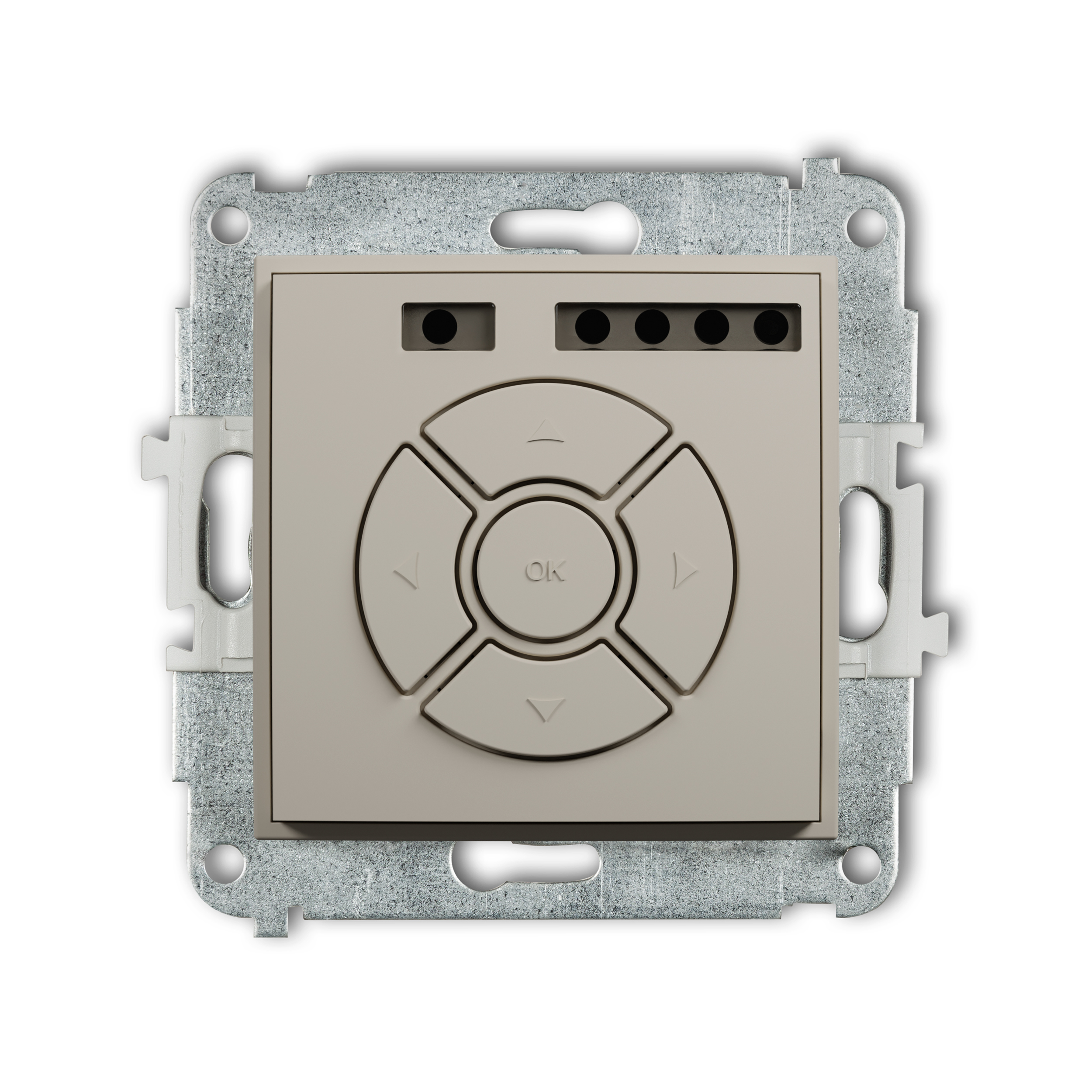 ICON Mechanizm elektronicznego sterownika roletowego (przycisk strefowy) taupe 60ISR-5