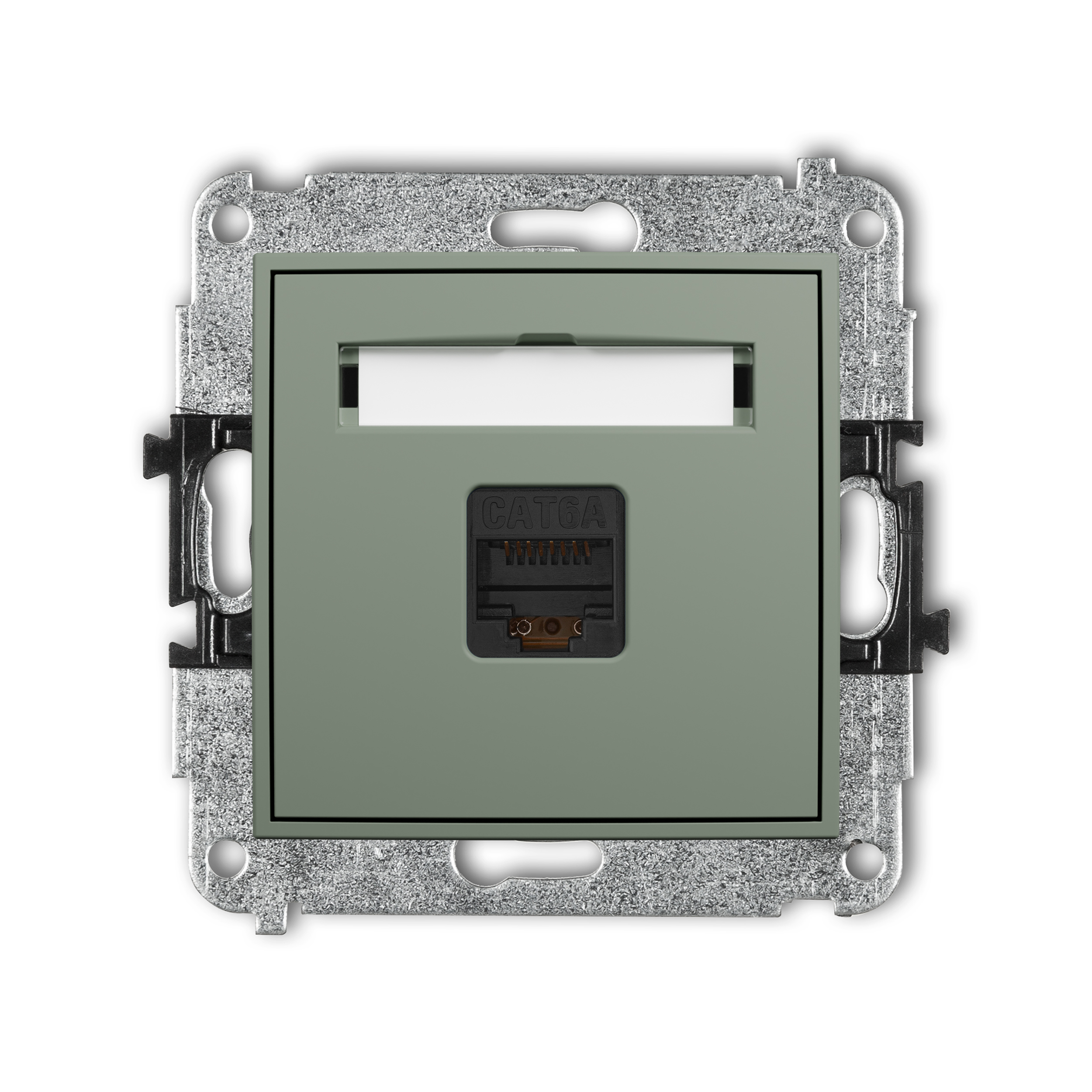 ICON Mechanizm gniazda komputerowego pojedynczego 1xRJ45, kat. 6A, 8-stykowy szałwiowy 61IGK-7