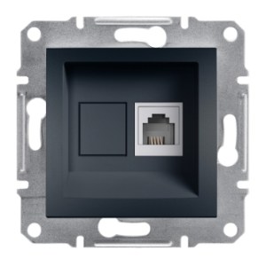 ASFORA Gniazdo telefoniczne bez ramki antracyt EPH4100171