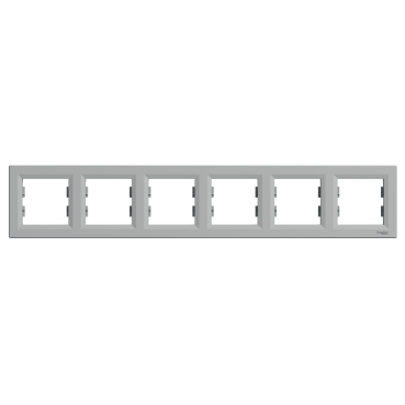 ASFORA Ramka 6-krotna pozioma aluminium EPH5800661