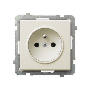 SONATA Gniazdo pojedyncze z/u ecru GP-1RZ/m/27