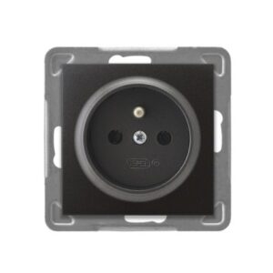 IMPRESJA Gniazdo pojedyncze z/u antracyt GP-1YZ/m/50