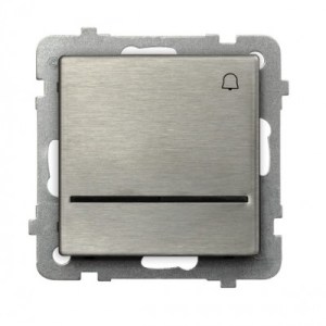 SONATA Przycisk /dzwonek/ z podświetleniem stal inox ŁP-6RMS/m/37