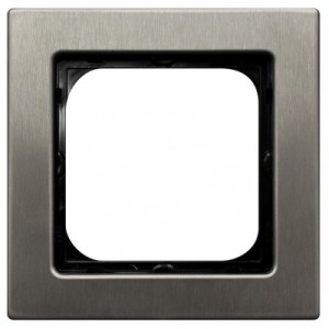 SONATA Ramka pojedyncza stal inox metal R-1RM/37