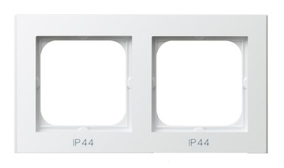SONATA Ramka podwójna do łączników IP44 biała RH-2R/00