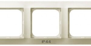 IMPRESJA Ramka potrójna do łączników IP44 ecru RH-3Y/27