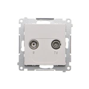 Simon 55 Gniazdo antenowe R-TV przelotowe 10 dB (moduł). 1x Wejście: 5÷862 MHz Jasnoszary mat TAP10.01/114
