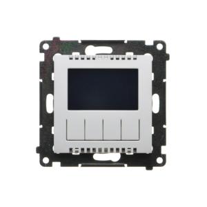Simon 55 Termostat programowalny z wyświetlaczem (moduł) Jasnoszary mat TETD1A.01/114