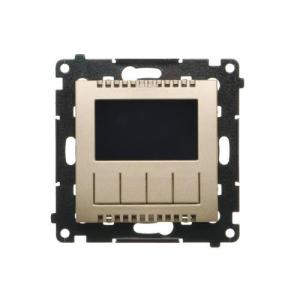 Simon 55 Termostat programowalny z wyświetlaczem (moduł) Szampański mat TETD1A.01/144
