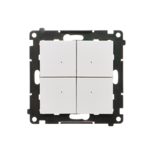 Simon 55 Łącznik/przycisk 4-krotny elektroniczny (moduł) Biały mat TEW4.01/111