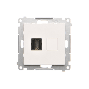 Simon 55 Gniazdo HDMI (moduł) Biały mat TGHDMI.01/111