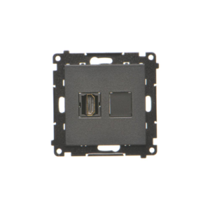 Simon 55 Gniazdo HDMI (moduł) Czarny mat TGHDMI.01/149