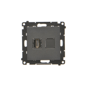 Simon 55 Gniazdo HDMI (moduł) Czarny mat TGHDMI.01/149