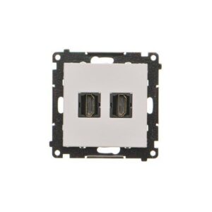 Simon 55 Gniazdo HDMI podwójne (moduł) Jasnoszary mat TGHDMI2.01/114