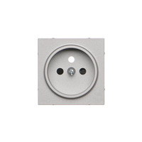 Simon 55 Pokrywa gniazda wtyczkowego pojedynczego do: SGZ1CM, SGZ1M Aluminium mat TGZ1ZP/143