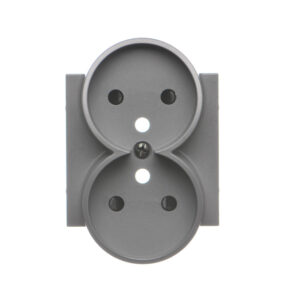 Simon 55 Pokrywa gniazda wtyczkowego podwójnego do: SGZ2CM Grafitowy mat TGZ2MZP/116