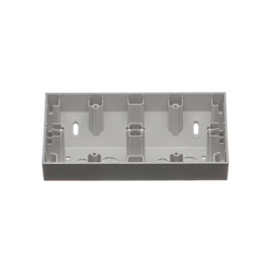 Simon 55 Puszka natynkowa narożna 2-krotna do ramek LINE/DUO Aluminium mat TPNR2/143