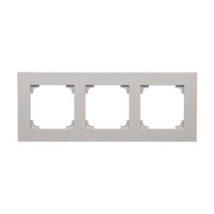 Simon 55 Ramka 3-krotna LINE Aluminium mat TR3/143