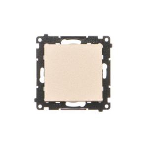 Simon 55 Łącznik jednobiegunowy (moduł) 10 AX, 250 V~, szybkozłącza Szampański mat TW1.01/144