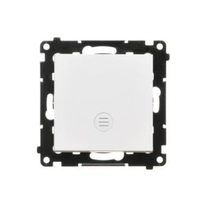 Simon 55 Łącznik jednobiegunowy z podświetleniem LED (moduł) 10 AX, 250 V~, szybkozłącza Biały mat TW1L.01/111