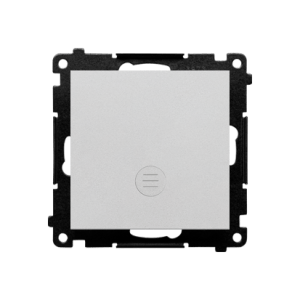 Simon 55 Łącznik jednobiegunowy z sygnalizacją załączenia LED (moduł) 10 AX, 250 V~, szybkozłącza Aluminium mat TW1ZL.01/143