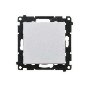 Simon 55 Łącznik schodowy bez piktogramu (moduł) 10 AX, 250 V~, szybkozłącza Aluminium mat TW6.01/X/143