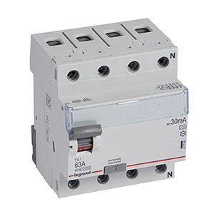 Wyłącznik różnicowoprądowy 4P 63A 0,03A typ A P304 TX3 411766